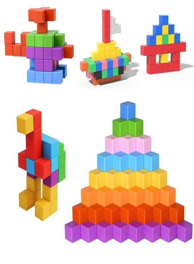 TechMax Solution Magnetic Blocks - Build Magnet World Magic Portal Set, Magnetic Tiles Building Blocks Toddler Toys STEM Sensory Outdoor Toys (Color Theme, 126, Piece) - Image 5